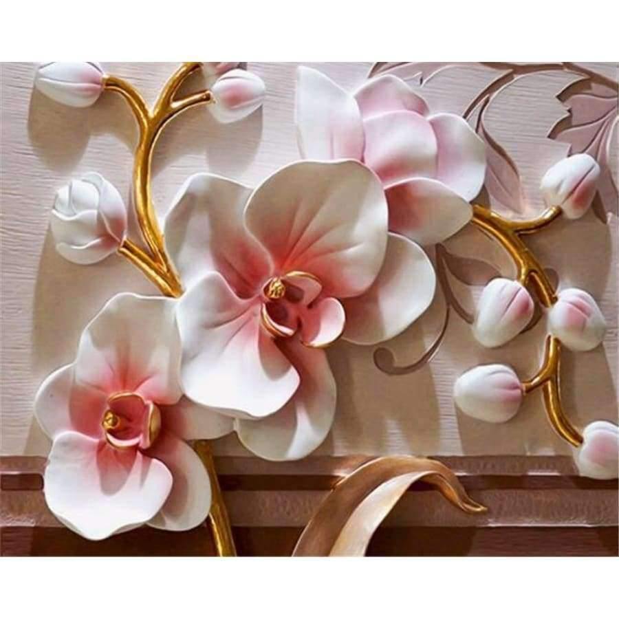 Planet Gates Photo wallpaper 3D Phalaenopsis relief wall Modern fashion floral decorative painting papier peint mural 3d wallpaper
