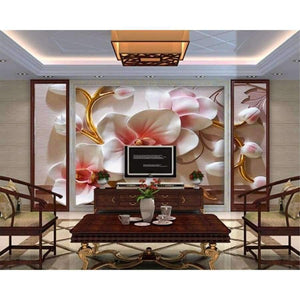 Planet Gates Photo wallpaper 3D Phalaenopsis relief wall Modern fashion floral decorative painting papier peint mural 3d wallpaper