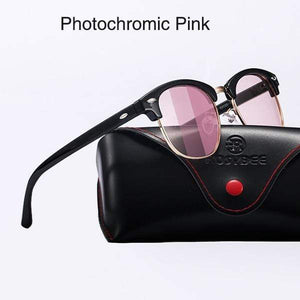 Planet Gates photochromic pink / with original box UV400  Polarized Sunglasses men women Classic cool retro Sun glasses Coating  man Driving Shades fashion male oculos