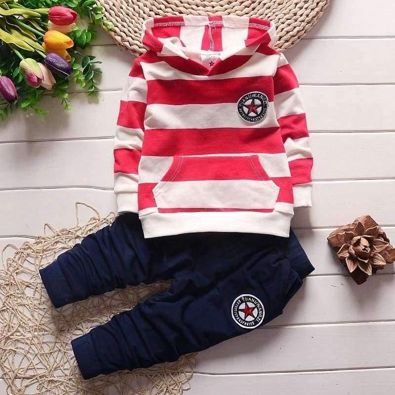 Planet Gates picture color 1 / 3T Children boys clothing set spring baby boys hoodies striped tops+pants 2pcs sport suit kids tracksuit toddler costume