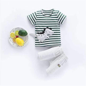 Planet Gates picture color 1 / 9M Summer baby boy clothes infant cartoon clothing set t-shirt+patns outfits bebe sport suit baby cotton tracksuit set