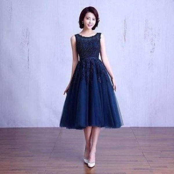 Hot Sale Tulle Applique Pearls Short Prom Dress Party Cocktail Dresses Cap Sleeve Vestidos De Coctel Robe