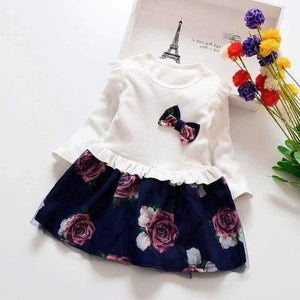 Planet Gates picture color 2 / 24M Baby spring Girl Dress Christmas Party Dresses Kids Girls Floral Clothes Children Girl Dress baby girl clothing dress