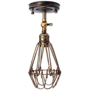 Planet Gates picture color 2 FRLED Fashion Vintage Wire Lamp Cage DIY Lampshade Industrial Lamp Guard Cage Lamp Shade Guard Classic Black Nordic Bulb Cover