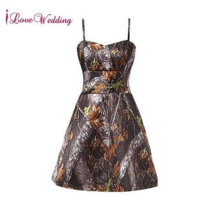 Planet Gates picture color / 2 Wedding 2018 Real Photo Camo Short Cocktail Dress Sexy Spaghetti Straps A Line Cheap Camo Dresses