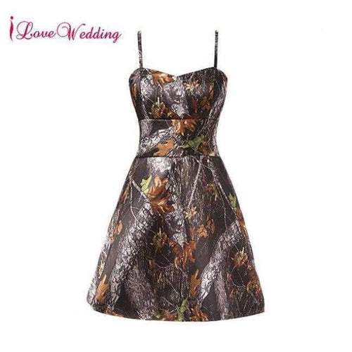 Planet Gates picture color / 2 Wedding 2018 Real Photo Camo Short Cocktail Dress Sexy Spaghetti Straps A Line Cheap Camo Dresses