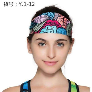 Planet Gates Picture Color 7 Yoga Headband Sport Elastic Hair Bands  2Pcs/Lot Sports Yoga Accessory Wide Headband Stretch Dance Bike Fitness Hairband