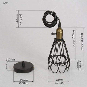 Planet Gates picture color FRLED Fashion Vintage Wire Lamp Cage DIY Lampshade Industrial Lamp Guard Cage Lamp Shade Guard Classic Black Nordic Bulb Cover