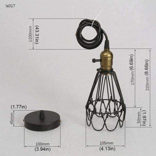 Planet Gates picture color FRLED Fashion Vintage Wire Lamp Cage DIY Lampshade Industrial Lamp Guard Cage Lamp Shade Guard Classic Black Nordic Bulb Cover