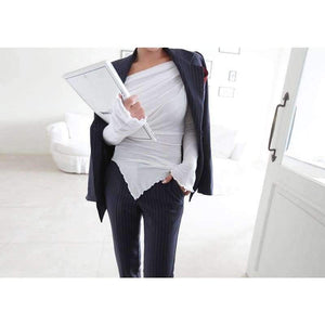 Planet Gates picture color / S Striped Pant Suits Single Breasted Blazer Jacket and Slim Pencil Pant 2 Pieces Set Female Wear to Business Suits