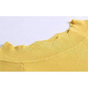 Planet Gates picture show / S Autumn Winter 2 Piece Women Sets Solid Long Sleeve Sweater Hollow Out Lace Zipper Fly Skirts Elegant Slim Female Suit