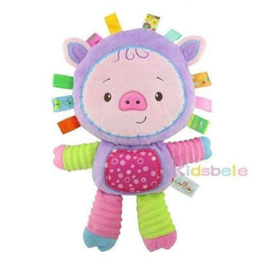 Planet Gates Pig Baby Appease Toys Ring Bell Squeaky Sound Educational Toys Soft Plush Rattles Mobiles Toys For Girls Christmas Gift