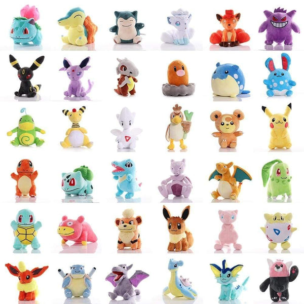 Pikachu Bulbasaur Squirtle Charmander Charizard Blastoise Eevee Lapras Snorlax Plush Doll Stuffed Toys Gitts For Children Kids