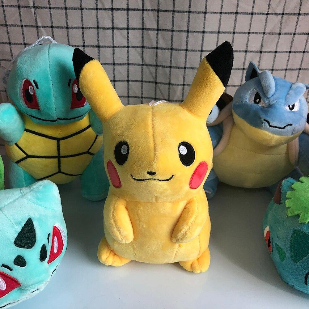 Pikachu Bulbasaur Squirtle Charmander Charizard Blastoise Eevee Lapras Snorlax Plush Doll Stuffed Toys Gitts For Children Kids