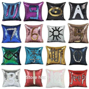 Planet Gates Pillow Mermaid Sequin Pillow Case Magical Color Changing Home Decor Sofa Cushions Cover 40x40cm
