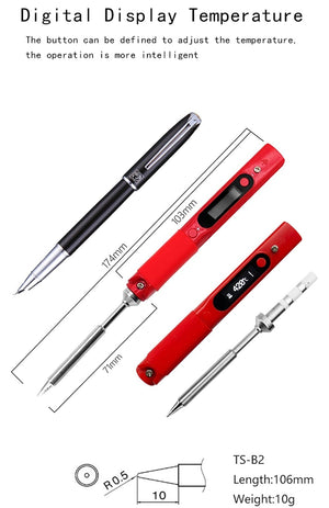 Planet Gates Pine64 Pinecil Soldering Iron Portable Mini USB Interface For Welding tools constant temperature Intelligent maintenance Electr