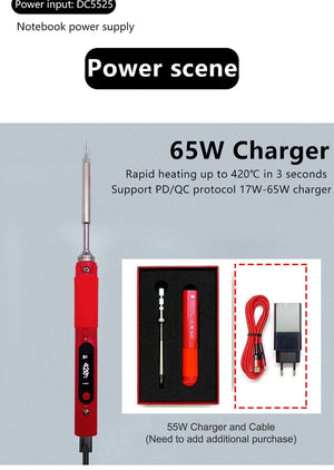 Planet Gates Pine64 Pinecil Soldering Iron Portable Mini USB Interface For Welding tools constant temperature Intelligent maintenance Electr