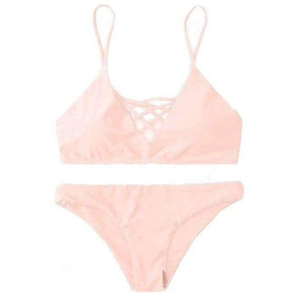 Planet Gates Pink / 0 Maternity swimear Brazilian bandage Halter sexy swimwear women swimwear women bikini costumi da bagno donna JL 10