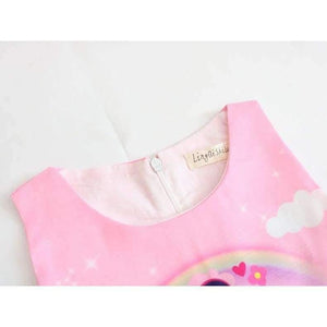 Planet Gates Pink 1 / 2T Baby Summer Princess Little Pony Rainbow Dresses For Girls Halloween Birthday Party Vestidos Dress Children Clothing