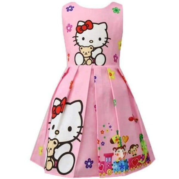 Planet Gates Pink 1 / 2T Baby Summer Princess Little Pony Rainbow Dresses For Girls Halloween Birthday Party Vestidos Dress Children Clothing