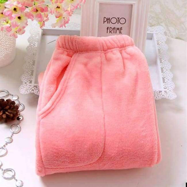 Planet Gates pink 1 / M Women's Trousers 2018 Winter New Flannel Pants For Home Cotton Pajama Bottoms Pajama Style Pants Women Lounge Pants Q411