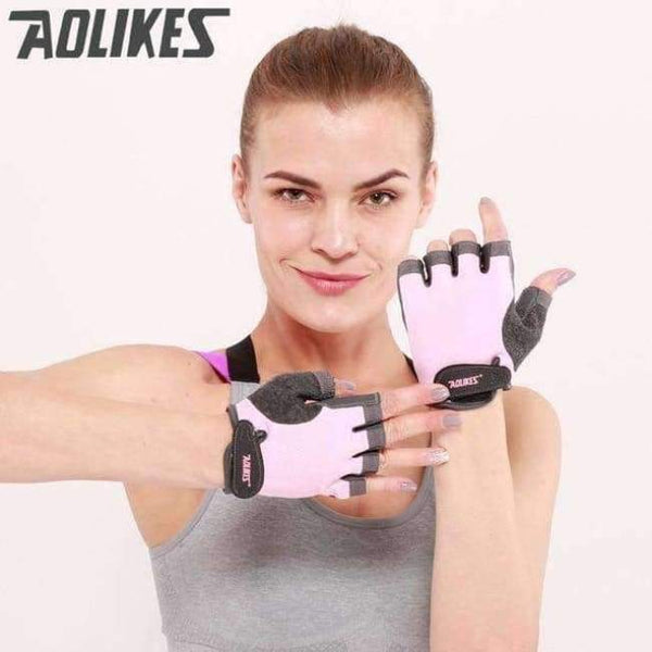 Planet Gates Pink 1 / S 1 Pair  Anti-skid Breathable Gym Gloves Body Building Training Sport Dumbbell Fitness Exercise Weight Lifting Gloves