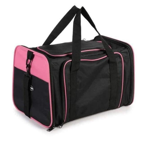 Planet Gates Pink 1 Side Expand / for inner 7kgs pets Expandable Portable Pet Dog Car Travel Bag For Small Dogs Oxford Breathable Cat Carrier Outdoor Car Travel Accessories