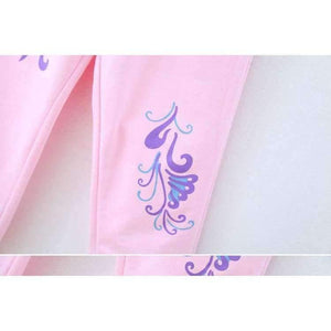 Planet Gates Pink / 10 Autumn teenage girl clothing sets baby girls lovely flower candy color sports suits kids cotton jogging set children clothes