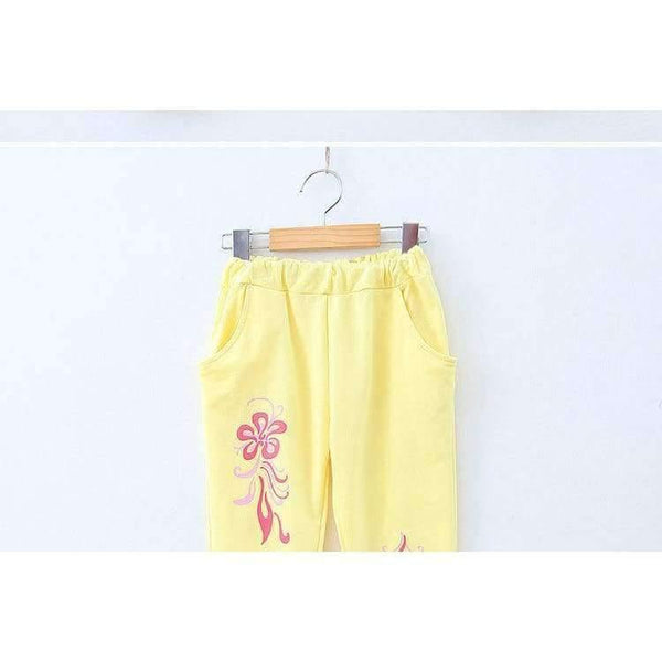 Planet Gates Pink / 10 Autumn teenage girl clothing sets baby girls lovely flower candy color sports suits kids cotton jogging set children clothes