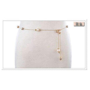 Planet Gates Pink / 105cm Hongmioo 2017 Luxury Imitation Pearl Chain Belts For Women Gold Plated Designer Belt Metal Belly Waist Belt Ceinture Femme