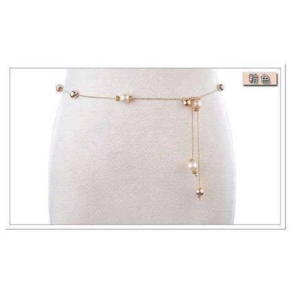 Planet Gates Pink / 105cm Hongmioo 2017 Luxury Imitation Pearl Chain Belts For Women Gold Plated Designer Belt Metal Belly Waist Belt Ceinture Femme