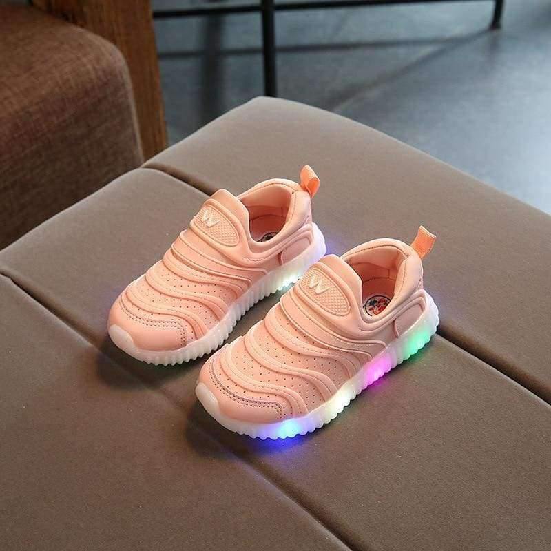 Planet Gates Cool soft cute baby toddlers slip on Spring/autumn Lovely LED lighting baby first walkers sneakers glitter girls boys shoes