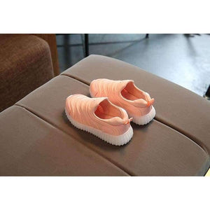 Planet Gates pink / 11 Cool soft cute baby toddlers slip on Spring/autumn Lovely LED lighting baby first walkers sneakers glitter girls boys shoes