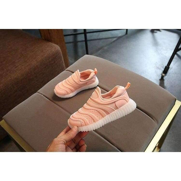 Planet Gates pink / 11 Cool soft cute baby toddlers slip on Spring/autumn Lovely LED lighting baby first walkers sneakers glitter girls boys shoes