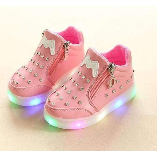 Planet Gates Pink / 11 Fashion lighted colorful kids sneakers Cool high quality baby toddler first walkers casual hot sales baby boys girls shoes