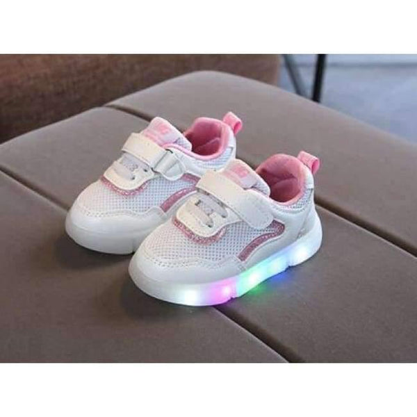 Planet Gates Pink / 11 Footwear breathable baby first walkers cute LED patch baby boys girls shoes high quality infant tennis Lovely girls boys shoes