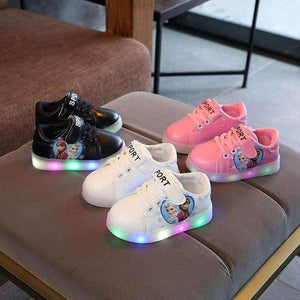 Planet Gates Pink / 11 LED shoes for girls all season sports running baby sneakers solid fashionable excellent kids children shoes