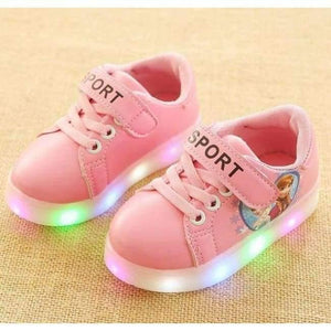 Planet Gates Pink / 11 LED shoes for girls all season sports running baby sneakers solid fashionable excellent kids children shoes