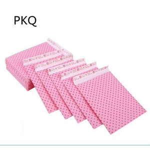 Planet Gates Pink / 11x13cm with 4cm 7.18 100pcs Dot Pink Paper Bubble Envelopes Bags Mailers Padded Shipping Envelope Mailing Packaging bags Business Supplies