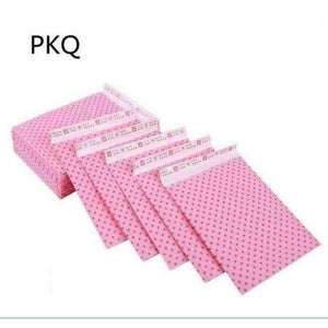 Planet Gates Pink / 11x13cm with 4cm 7.18 100pcs Dot Pink Paper Bubble Envelopes Bags Mailers Padded Shipping Envelope Mailing Packaging bags Business Supplies