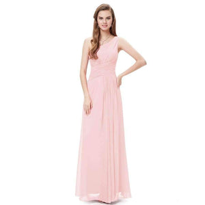 Planet Gates Pink / 12 Pretty Elegant Sexy Women Bridesmaid Dresses Chiffon Backless One Shoulder A Line Party Bridesmaid Dress