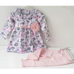 Planet Gates Pink / 12M Baby Girl Floral Clothes Set Newborn Toddler Cotton Suit Kids Girl Outfits Spring Tracksuit Infant Clothing Set