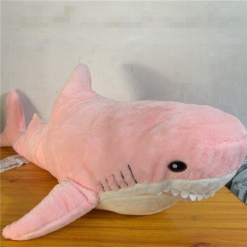 Ins 15/45/60cm Giant Shark Plush Stuffed Toy Soft Speelgoed Animal Reading Pillow For Christmas Gifts Cushion Doll Gift For Kids
