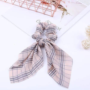 Chiffon Ribbons Hairband Elastic Hair Rope Hair Tie Floral Scrunchie Women Ponytail Holder Rubber Headbands Accessories