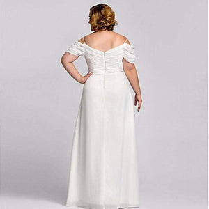 Planet Gates Pink / 18 White Chiffon V Neck Evening Dress 2016 Vestidos de noiva Crystal Spaghetti Strap Long Backless Formal Dresses