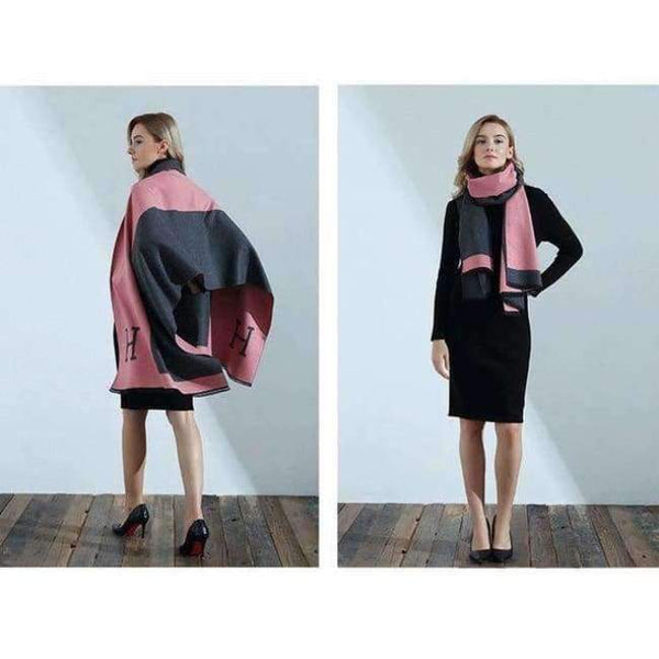 Planet Gates Pink / 180cm Free Shipping Fashion H Letter Spring Autumn Hot Sale Womens Scarf Pareo Wraps Soft Blankets Shawls Warm Cashmere Cloaks