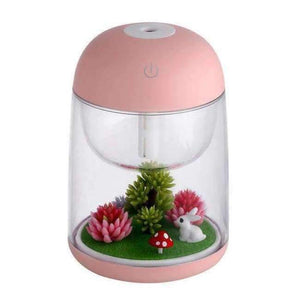 Planet Gates Pink 180ml Landscape LED Ultrasonic Air Humidifier Home Appliances Mist Maker USB Fogger Aroma Essential Oil Diffuser with Light
