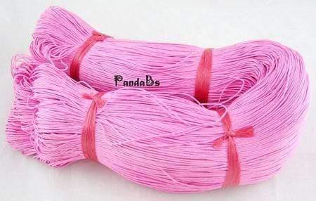 Planet Gates Pink 1mm 400m/bundle Cotton Wax Beading Cord Thread for Necklace  Bracelet Jewelry Making Findings Accessories Hot Discount