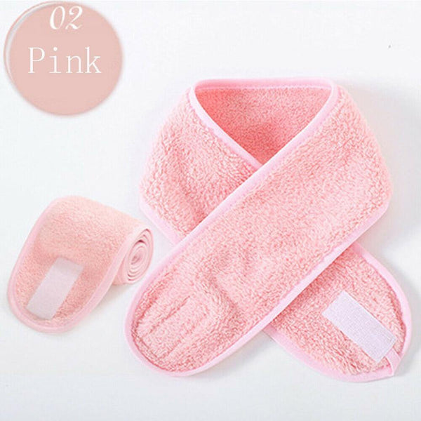 1PC Women Adjustable Makeup Headbands Wrap Tiara Turban Face Wash Bath Salon SPA Velcro Hairband For Women Accessories