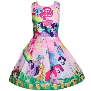 Planet Gates Pink 2 / 2T Baby Summer Princess Little Pony Rainbow Dresses For Girls Halloween Birthday Party Vestidos Dress Children Clothing
